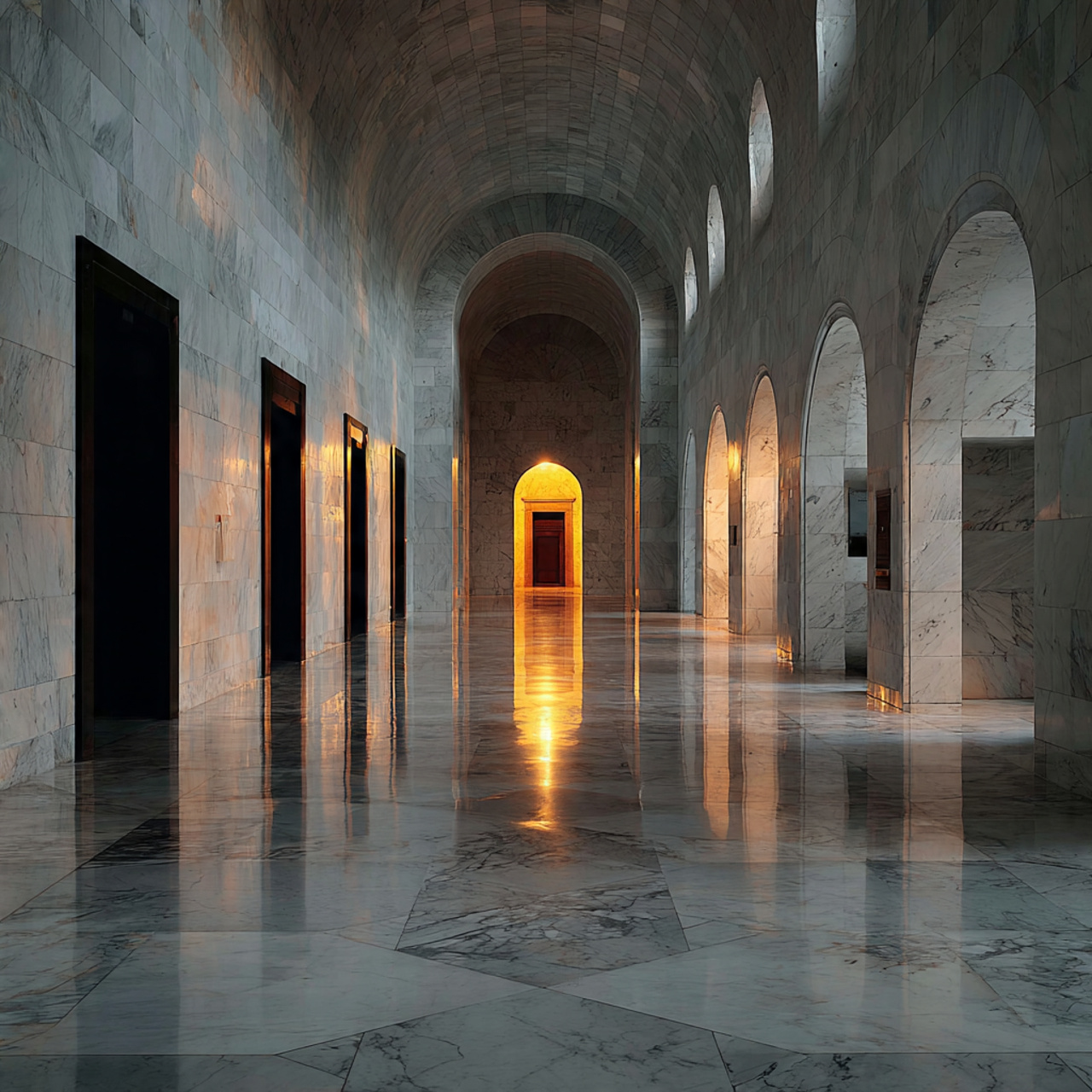 A long corridor opening deeper into the world